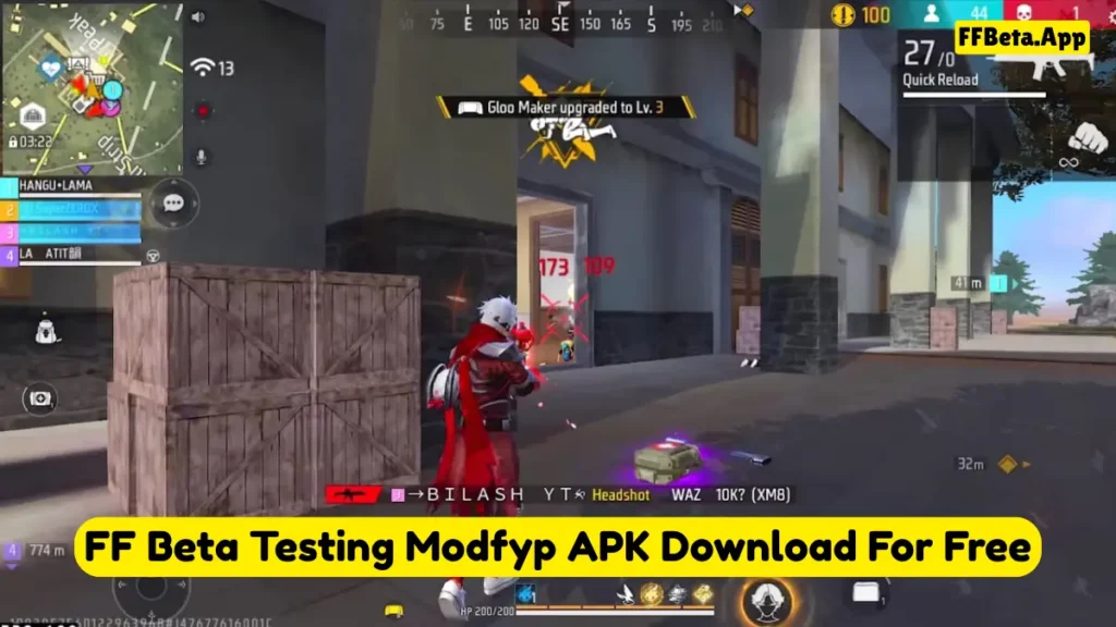 FF Beta Testing Modfyp APK Download Pro v18.6 Latest Version