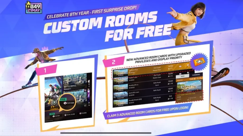 What's New In The Free Fire OB49 Update 2025: Free Custom Rooms For Everyone