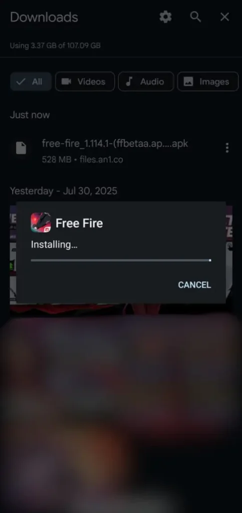 Step-by-step Installation Guide For Free Fire Global APK