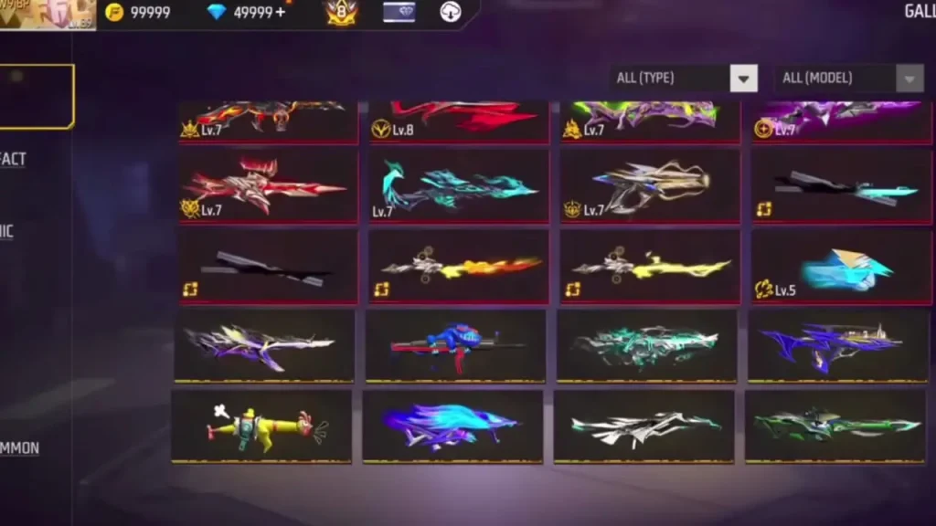 Key features: Rare Emotes & Weapons