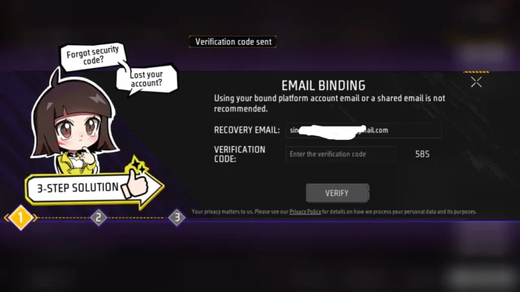 Step-by-step Guide To Get Code and Verify Free Fire Account Instantly