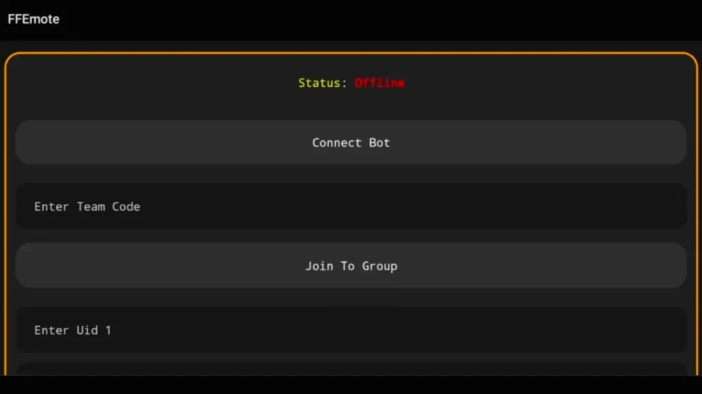 How To Use Free Fire Emote Bot V1 App?