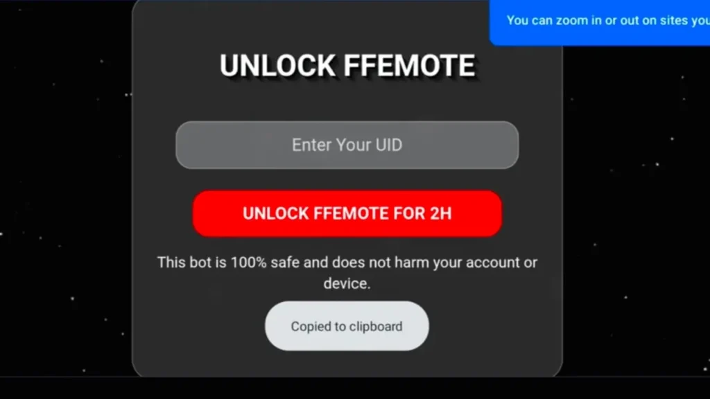 How To Use Free Fire Emote Bot V1 App?