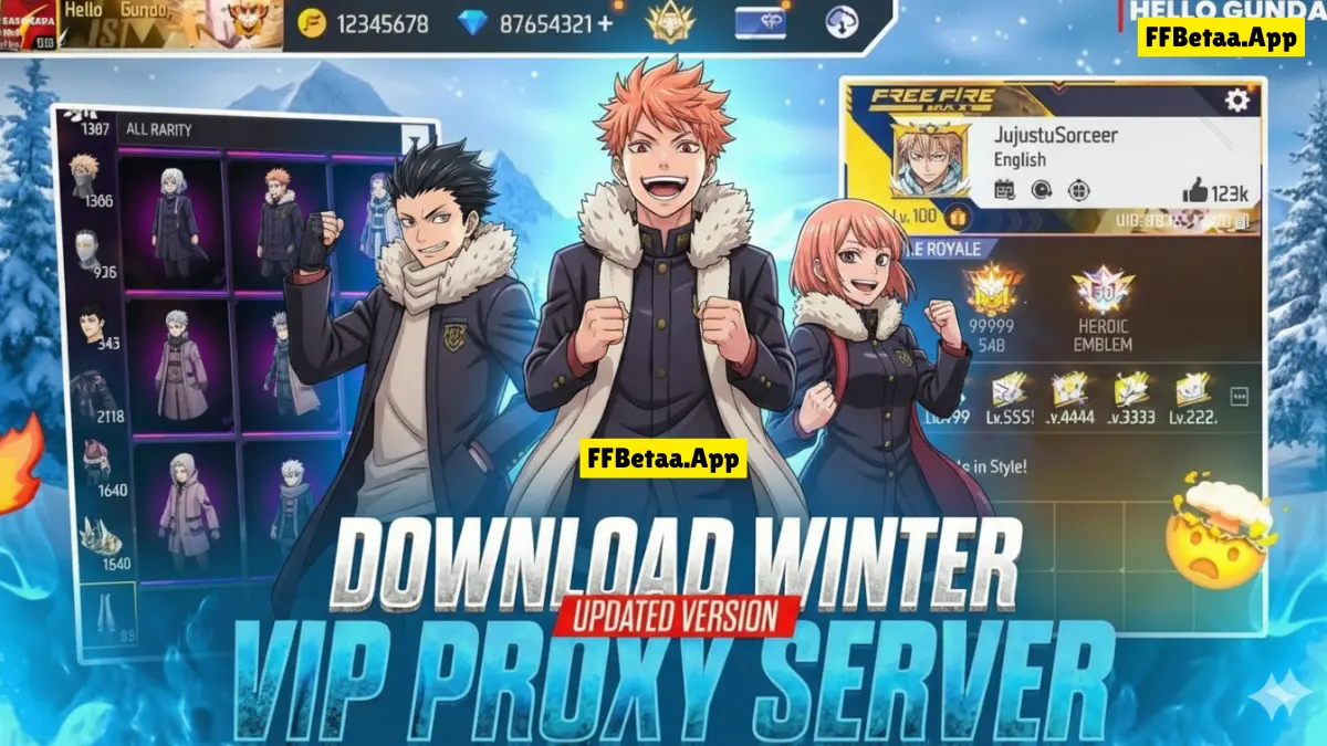 Winter Proxy Server Download OB52 VIP (Free Fire) For Android 2026