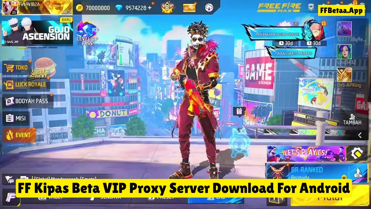 FF Kipas APK Download VIP (Free Fire Proxy Server) Beta OB52