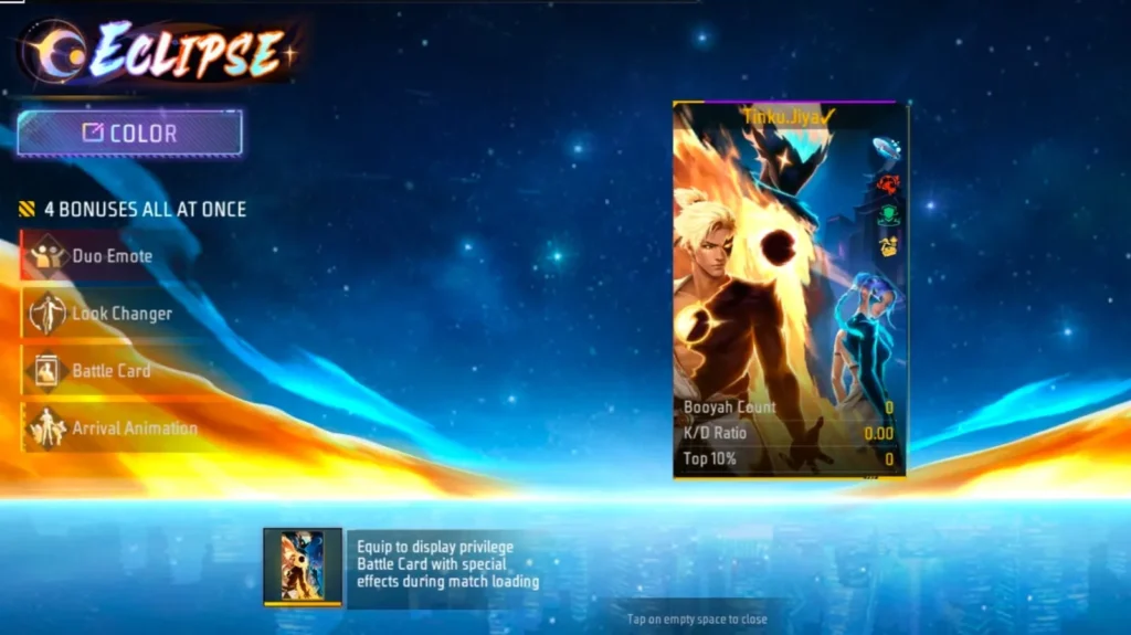 Free Fire Max Eclipse Rise: Special Rewards