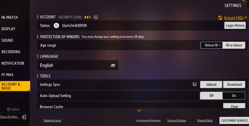 Guide To Bind Free Fire UID: Binded successfully